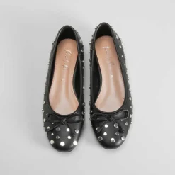 Bailarina tachas negra PICCOLA PIU