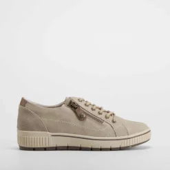 Blucher cremallera en beige SENDA ROAD