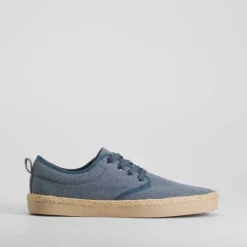 Blucher de lona y yute azul marino NYC