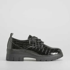 Blucher grabado coco negro COMFEET