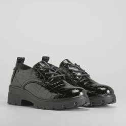 Blucher grabado coco negro COMFEET