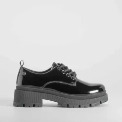 Blucher negro de charol con cordones NYC