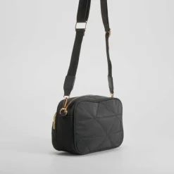 Bolso bandolera acolchado nylon negro NYC