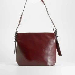 Bolso hombro argollas marrón PICCOLA PIU