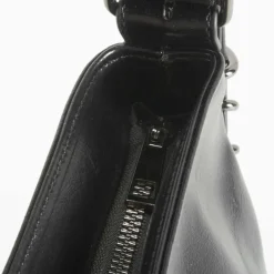 Bolso hombro argollas negro PICCOLA PIU