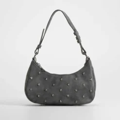 Bolso hombro gondola estrellas gris PICCOLA PIU