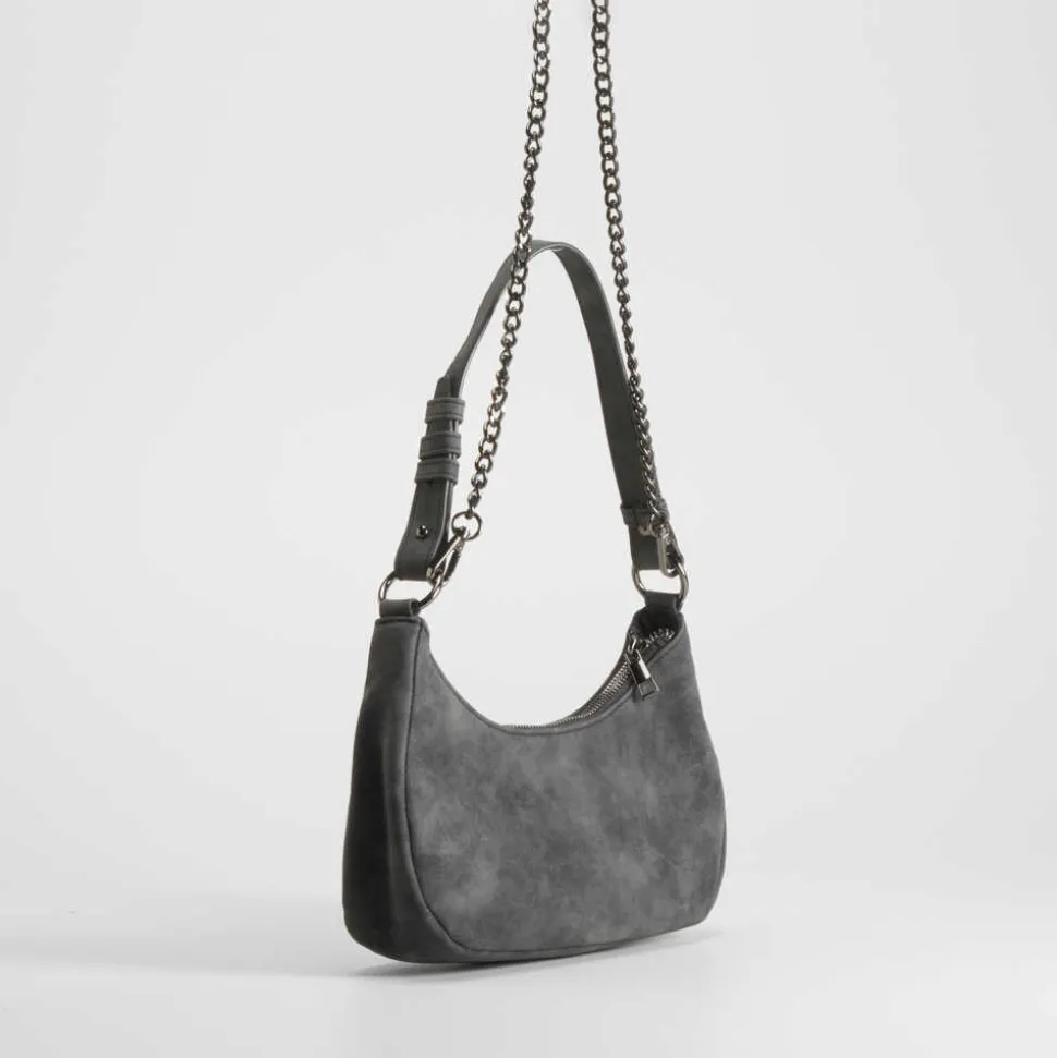 Bolso hombro gondola estrellas gris PICCOLA PIU