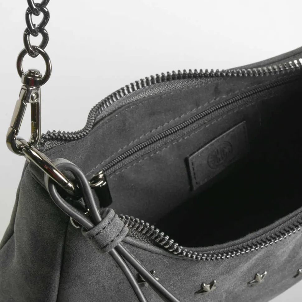 Bolso hombro gondola estrellas gris PICCOLA PIU