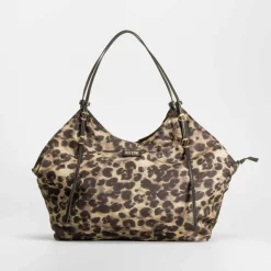 Bolso shopping leopardo camel PICCOLA PIU