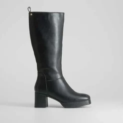 Bota alta tacón con plataforma negro PICCOLA PIU