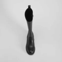 Bota alta tacón negra NYC