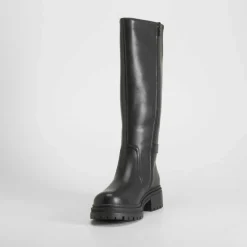 Bota alta tacón track negra PICCOLA PIU