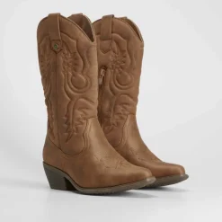 Bota campera alta tacón NYC