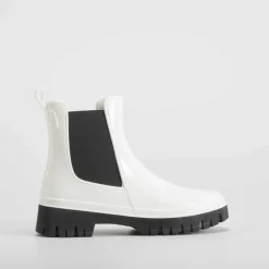 Bota chelsea blanco piso track PICCOLA PIU