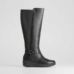Bota cuña negra de COMFEET