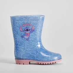 Bota de agua bebé morada STITCH