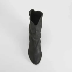 Bota tacón campera negra SENDA ROAD