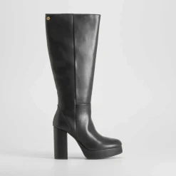 Bota tacón plataforma negra XTI