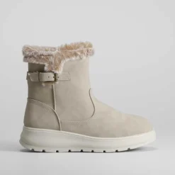 Botín apreski plataforma beige de COMFEET