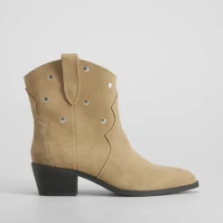 Botín campero piel beige FOSCO