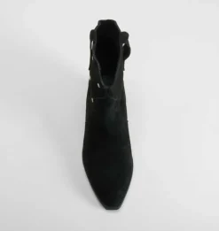 Botín campero piel negro FOSCO