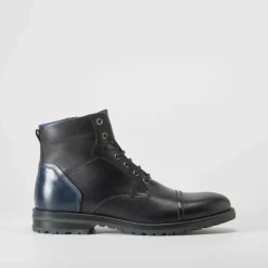 Botín casual piel negro FOSCO