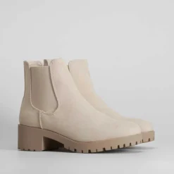 Botín chelsea basic track beige NYC