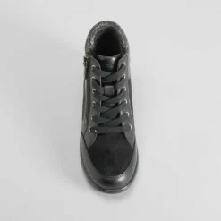 Botín cuello lana Shock Absorber negro COMFEET