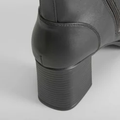 Botín de tacón con plataforma negro PICCOLA PIU