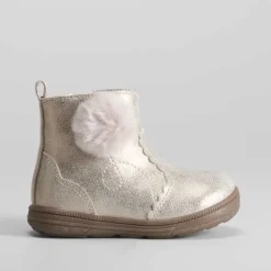 Botín metalizado pompón BACHE