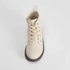 Botín militar fantasia beige OH GIRL