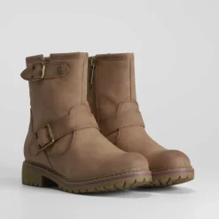 Botín motorista beige REFRESH
