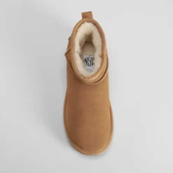 Botín pelo piel beige NYC