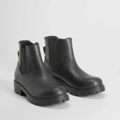 Botín plano chelsea negro OH GIRL