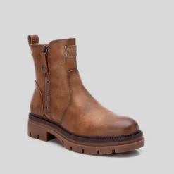 Botín plano cremallera taupe REFRESH