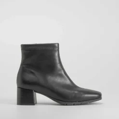 Botín tacón Double Fit elástico negro COMFEET