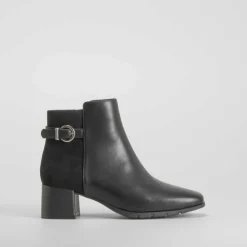 Botín tacón Double Fit negro COMFEET