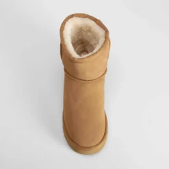 Botín tacón pelo piel beige NYC