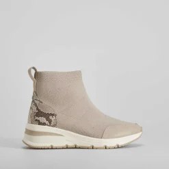 Botín talón snake Shock Absorber beige COMFEET