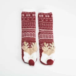 Calcetines reno navidad antideslizante MKL