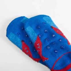 Calcetín antideslizante dino azul y rojo MERKAL