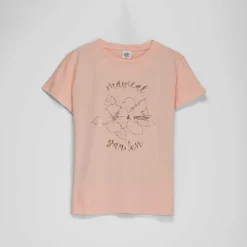 Camiseta naranja manga corta NYC
