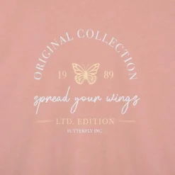 Camiseta rosa alas mujer