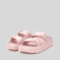 Chancla con hebillas chunky rosa nude XTI