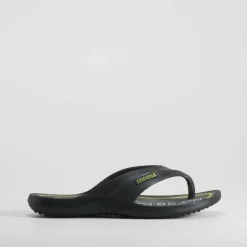 Chancla de dedo negra y lima COCONUT