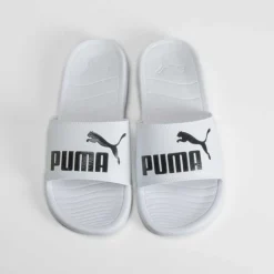 Chancla de playa de pala blanca PUMA
