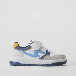 Deportiva basket low blanca y azul SEVEN FIVE