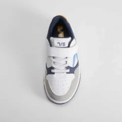 Deportiva basket low blanca y azul SEVEN FIVE