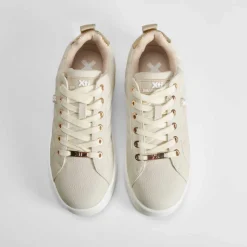 Deportiva casual acolchada beige XTI