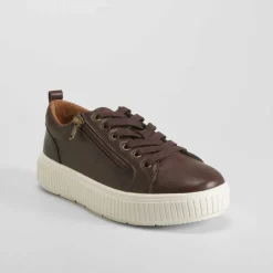 Deportiva casual plataforma marrón COMFEET